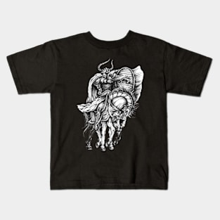 Knight on horse Kids T-Shirt